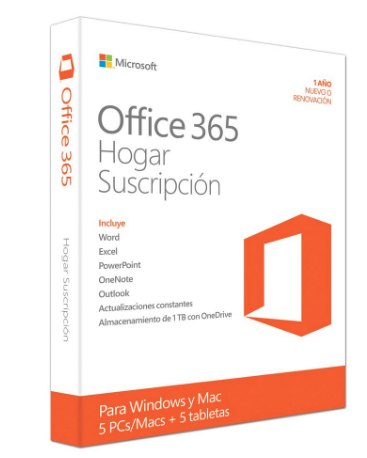 Microsoft Office 365 Home 1 año 5 PC /Mac