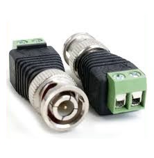 Cat 5 / Cat6 Male Coaxial Connector For Cctv Camera